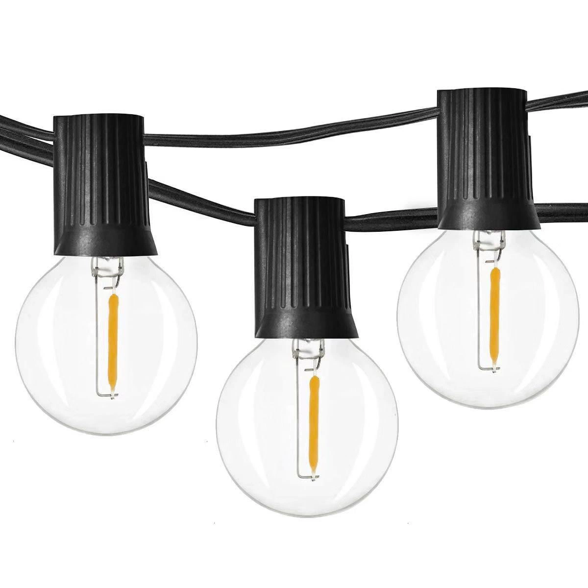 Красивый дизайн Подвисающий светодиодный String Light G40 с 50 ФТ/15,2 м 46+4 лампочками для двора, сада, гостиницы, свадьбы