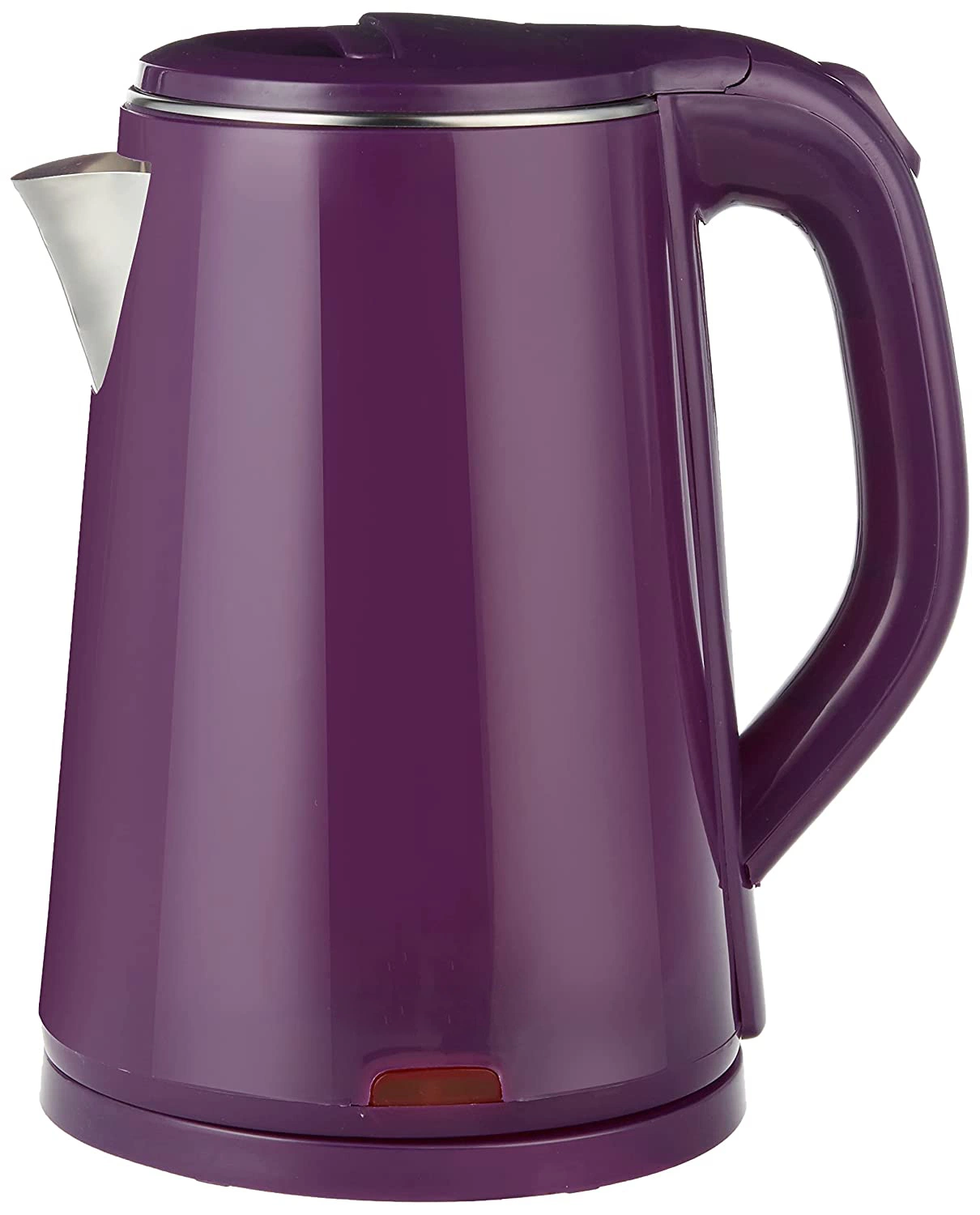 Caldera de agua café 2.0L Té Pot púrpura inalámbrico doble pared Hervidor de agua de Vietnam y Tailandia Home Aparato de Cocina