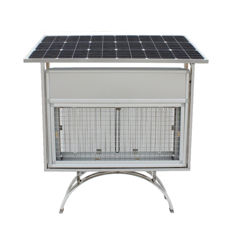 Large Solar Panel 30W Solar Insect Trap Lamp with Stainless Steel Stand Myu-B120