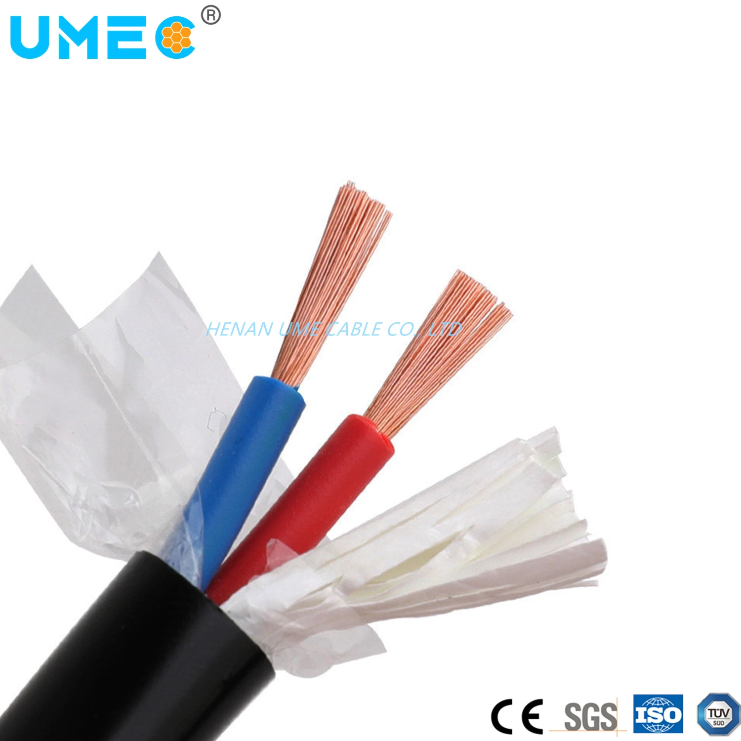 IEC60227 RVV Multi-Core 2 3 4 núcleos cables de cobre H05VV-F. Cable eléctrico flexible Myym