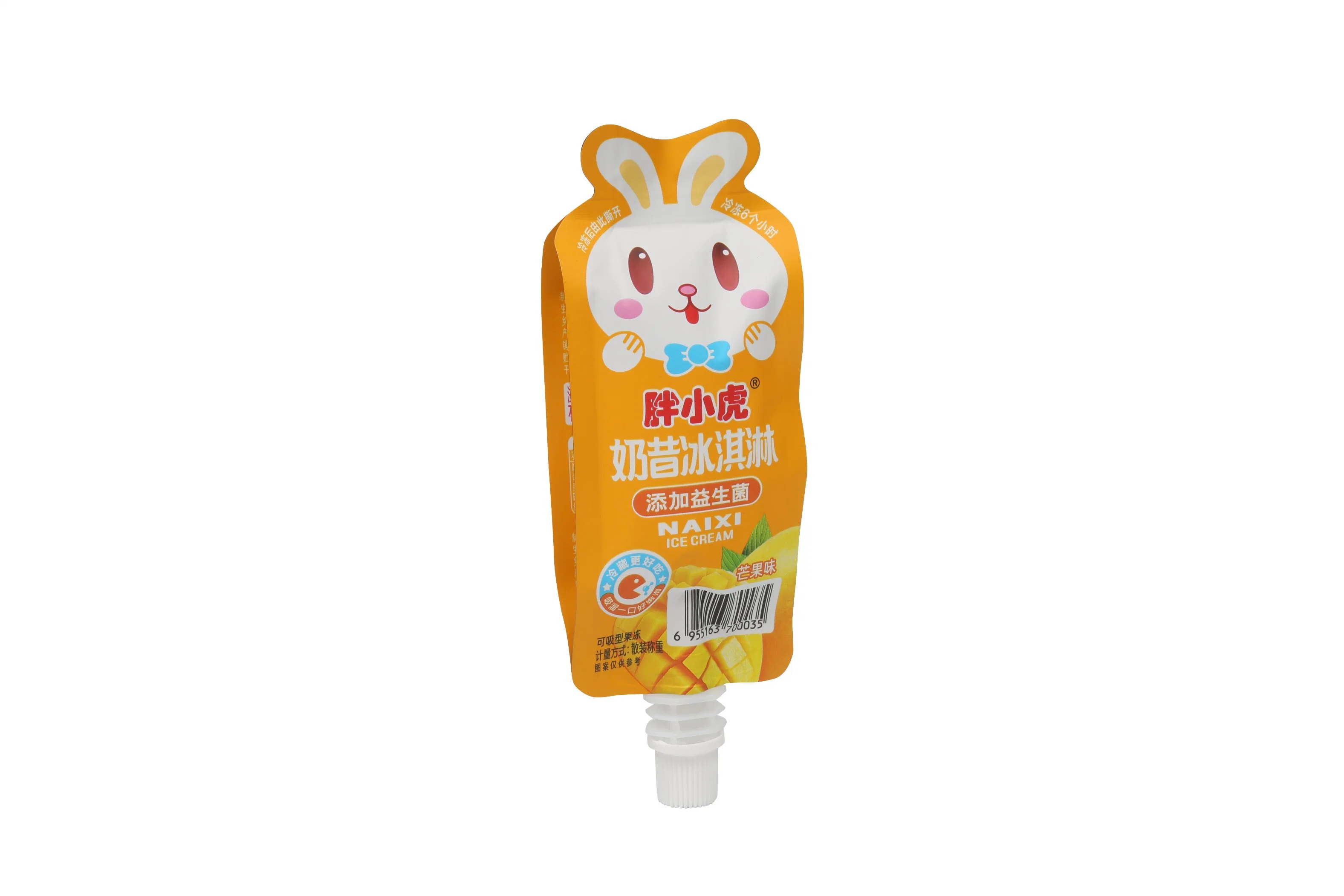 Custom Printed Plastic Frozen Popsicle Bag Ice Cream Food Packaging Bag