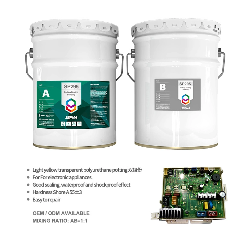 Adhésif de potage en polyuréthane transparent pour carte de circuit imprimé (PCB)