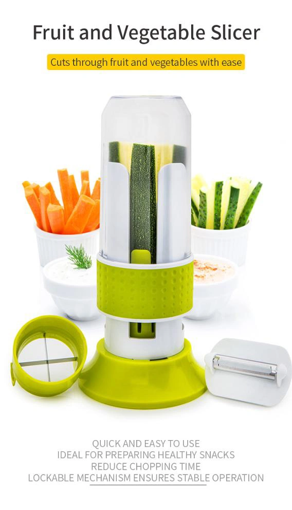 Multi Blade Plastic Vegetable Slicer Fruit Peeler Kitchen Appliance