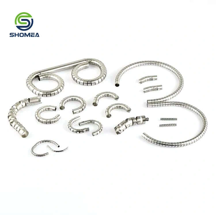 Shomea Customized 304/ 316 Stainless Steel Flexible Tube with Laser Cutting