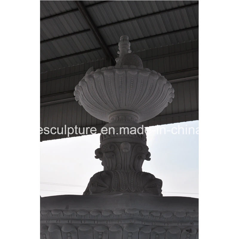 White Carrara Marble Water Fountain for Garden Decoration (SY-F302)