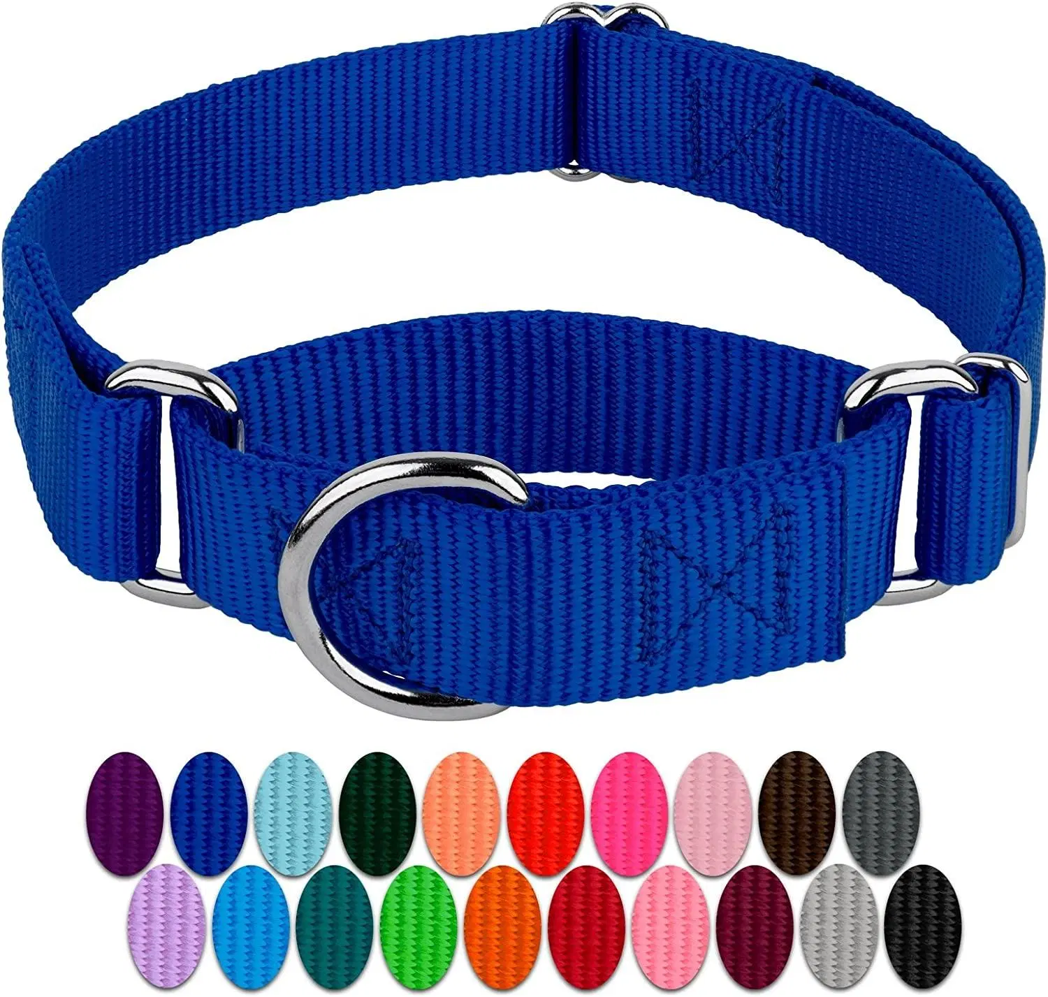 Custom Logo Training Martingale Nylon Pet Dog Collar