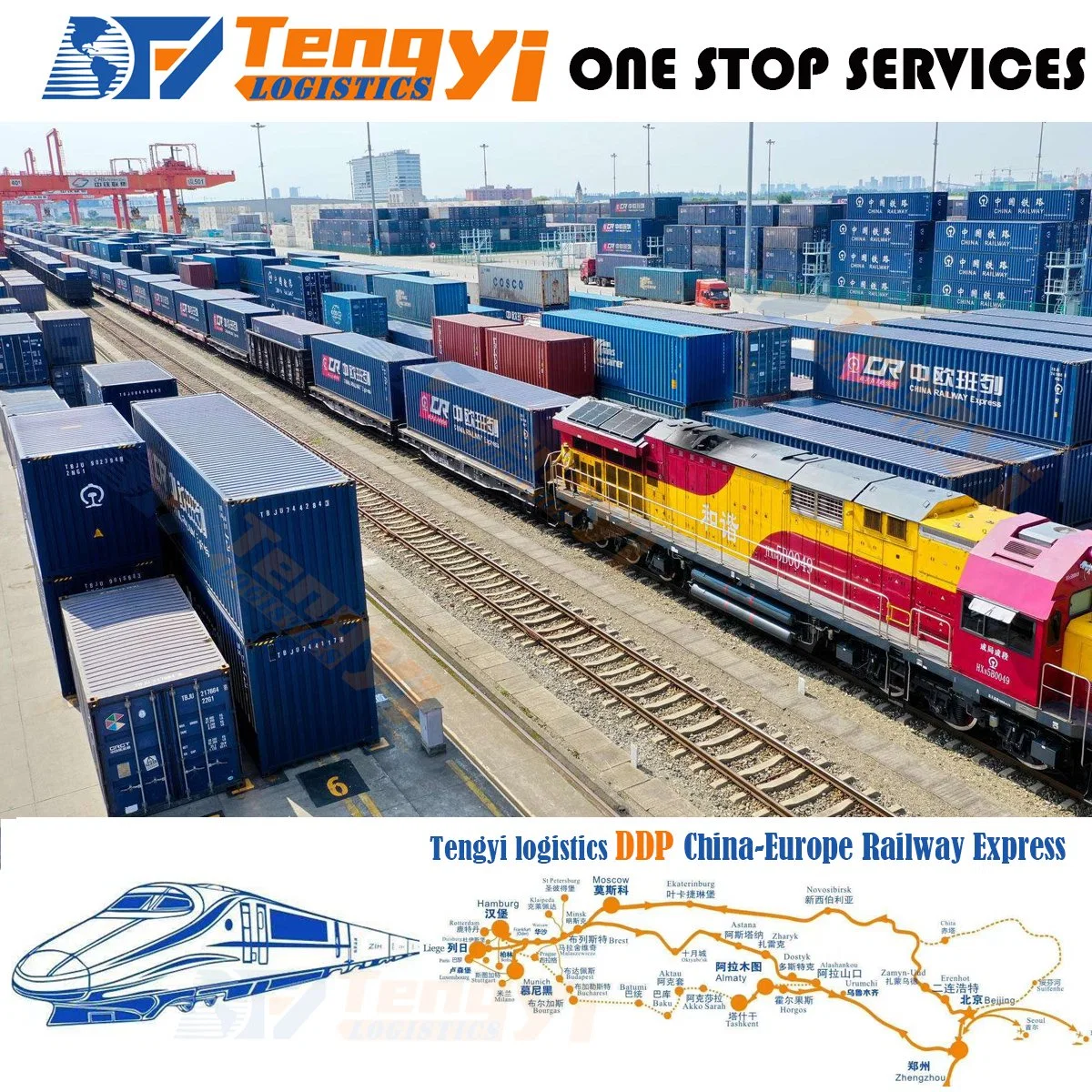 Cheap Railway Freight Forwarder Rail Shipping Fast Amazon Shipping Train Freight Railway From China to Dusseldorf Cologne Stuttgart