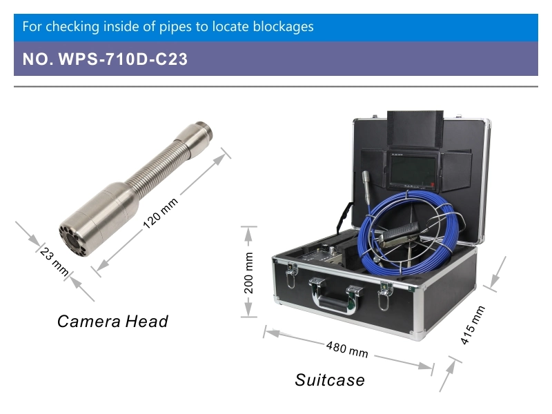 Wopson Drain Video Inspection Camera mit 512Hz Sonde