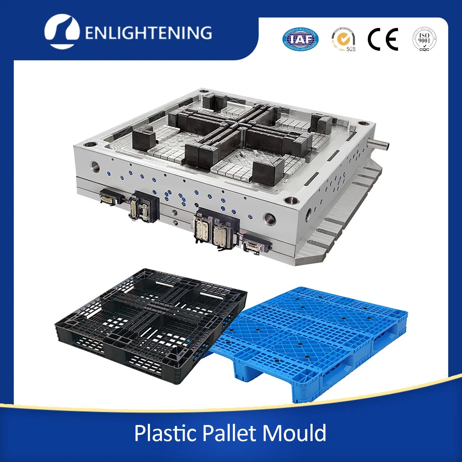 High quality/High cost performance  Medium Duty Low Price Industrial Plastic Pallet Injection Mold Molding for 140*120*15cm Nestable Pallet Make