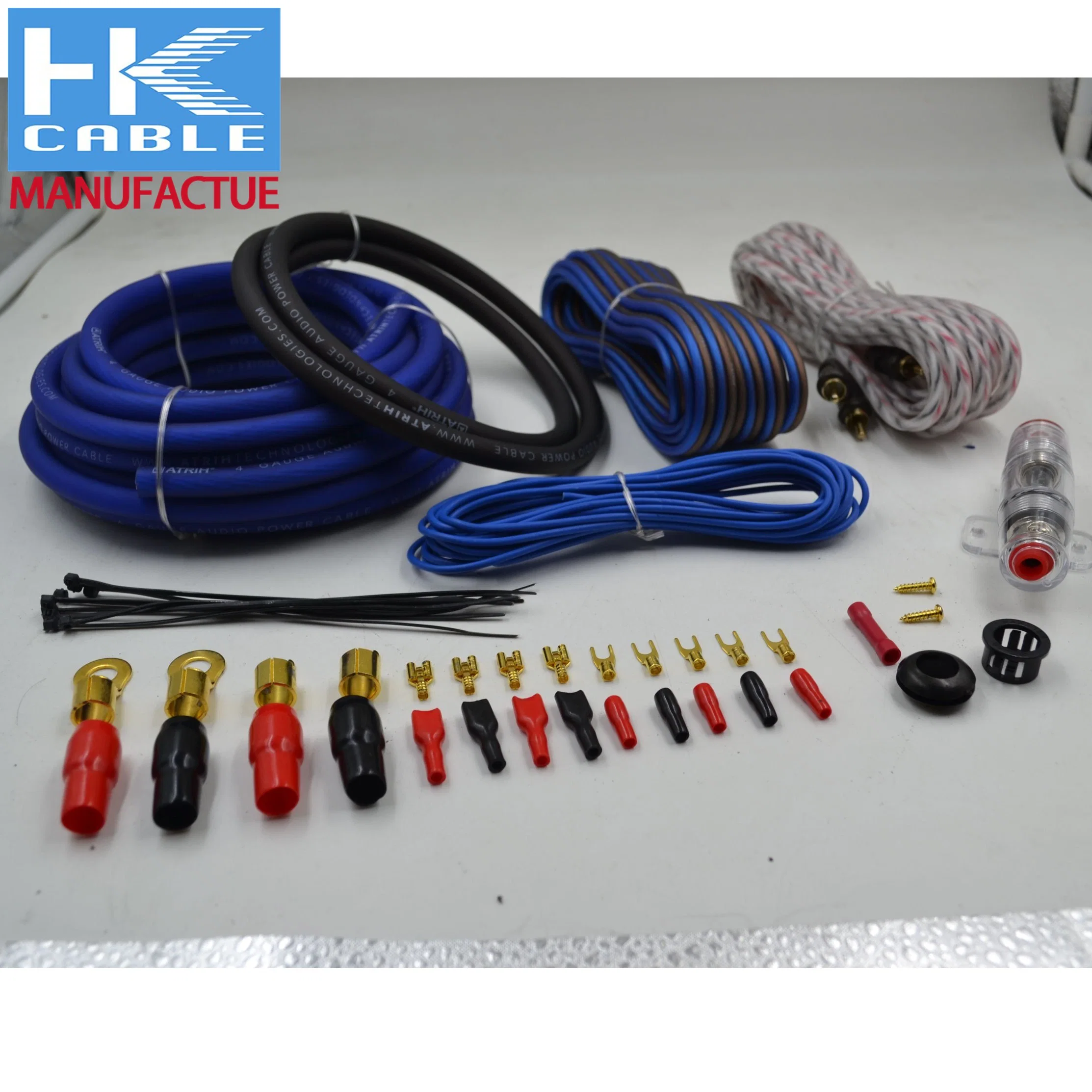 8 Gauge Car AMP&Speaker Stereo Audio Installation Cable Amplifier Subwoofer Amplifier Kit AMP Wiring Kit