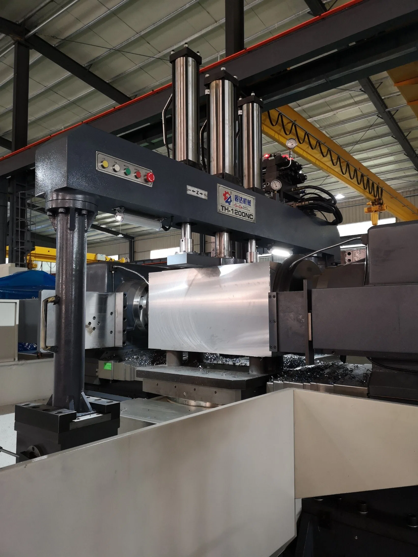 Processamento 300-1200 máxima carga ostentando 6000kg Twin-Head CNC fresadora torno mecânico