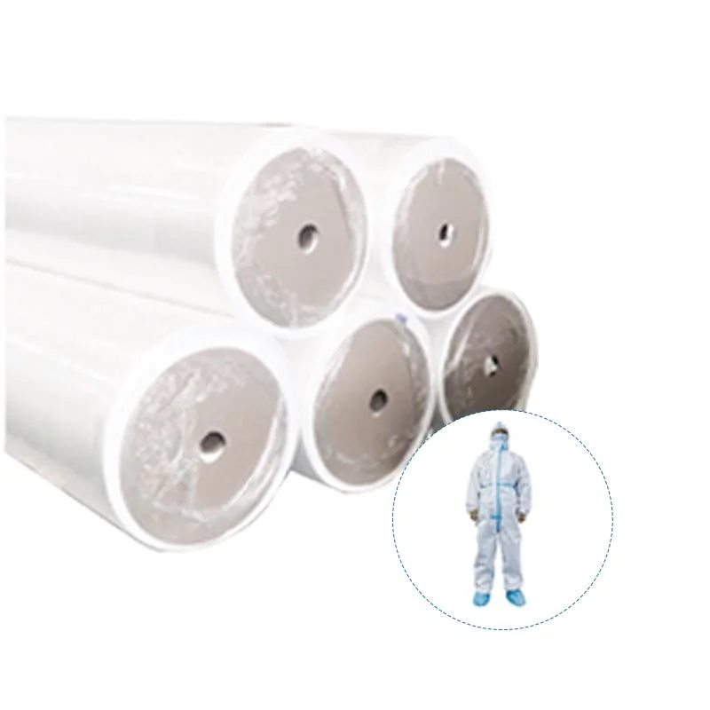 Microporous Non Woven PP+PE Fabric for Disposable Protective Coverall in Chemical Industry