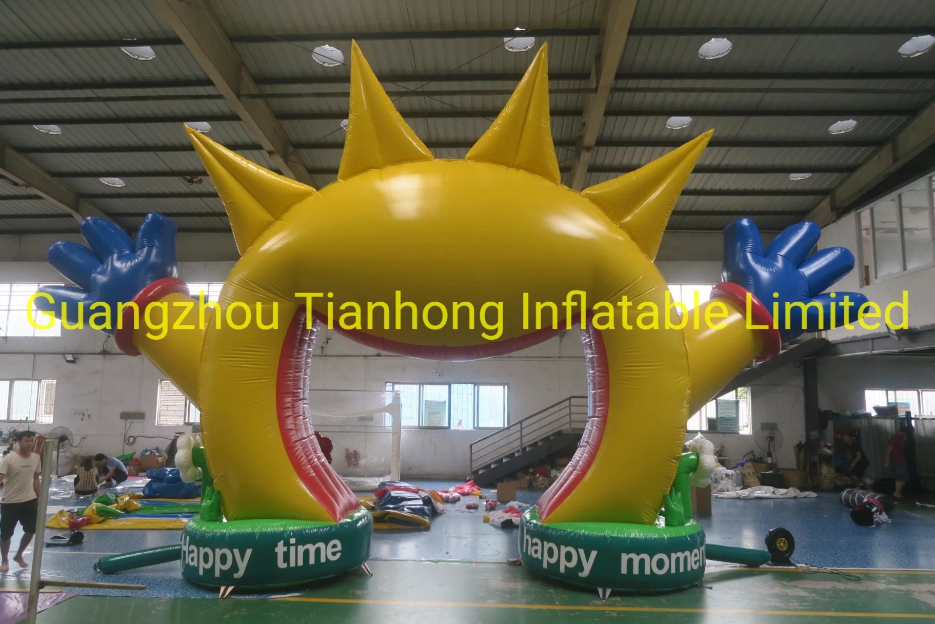 8X6m PVC Outdoor Inflatable Smile Face Arch