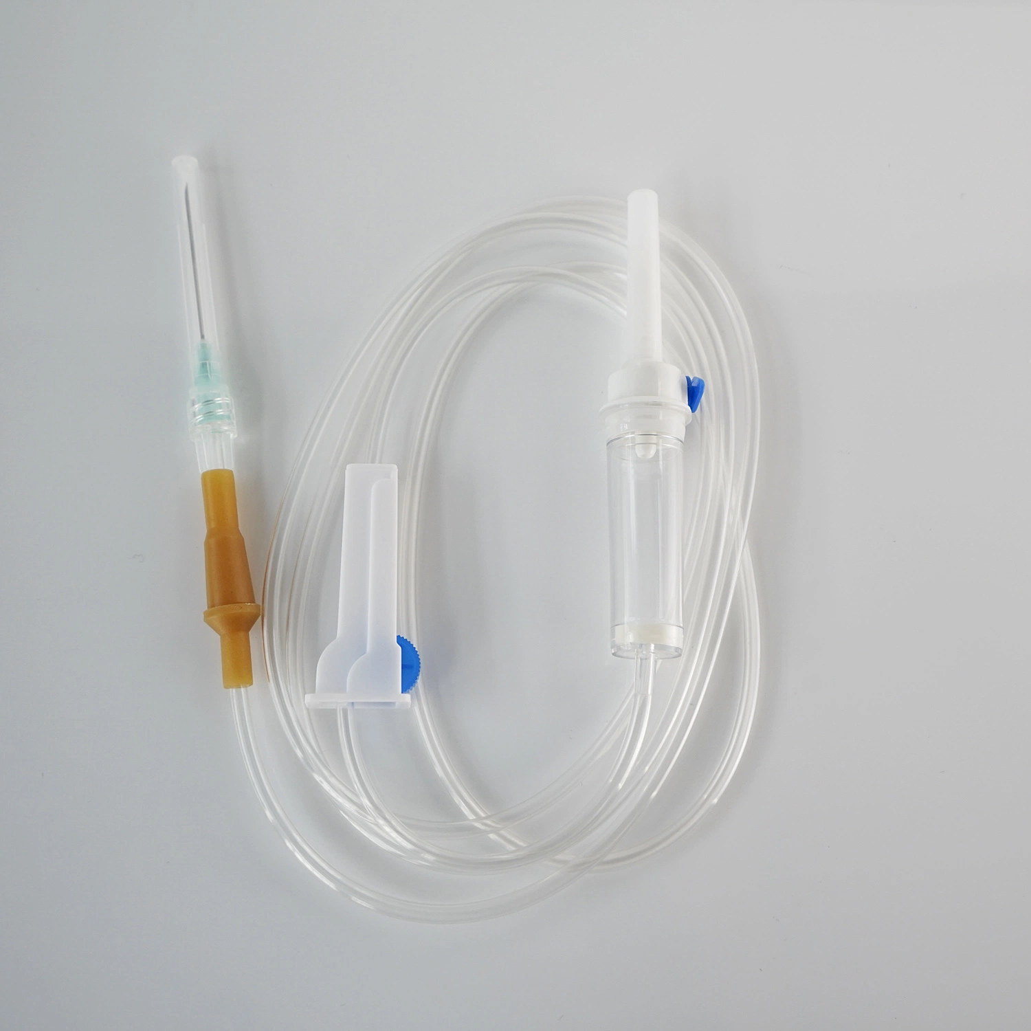 Equipamento médico cirúrgico Soft médico do Hospital para pacientes adultos IV descartável Infusão que permite a infusão com o Needle Luer Slip Lock Portable Infusion Definir bureta do dispositivo