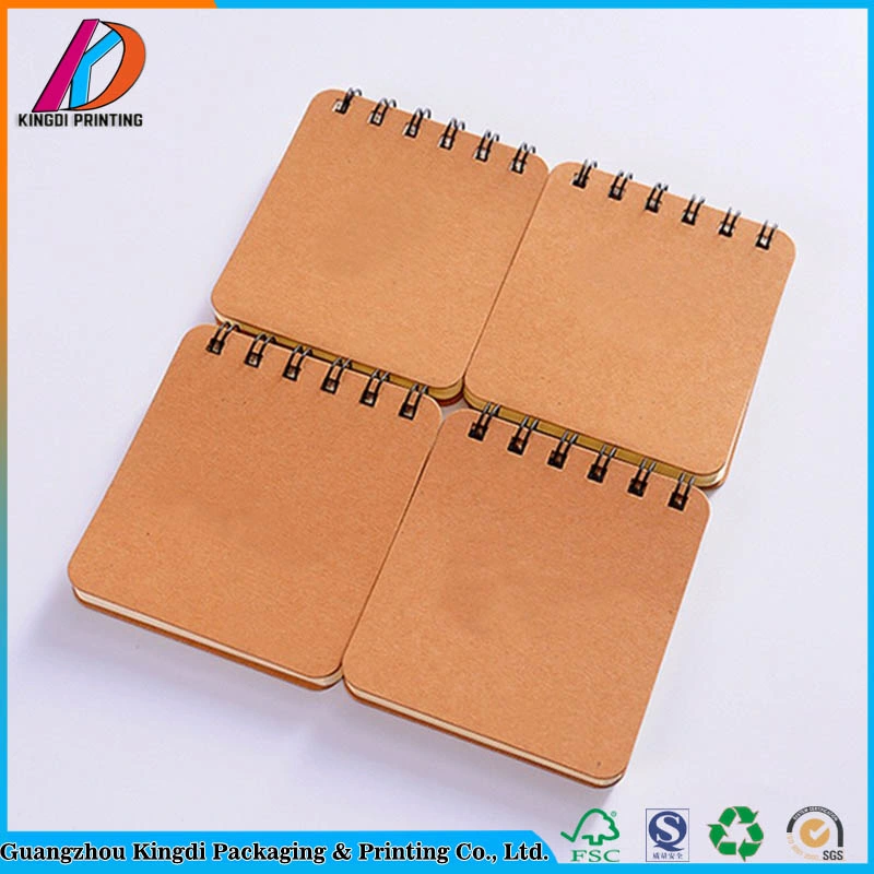 Kraft Paper Cover Blank Recycled Brown Spiral Notebook