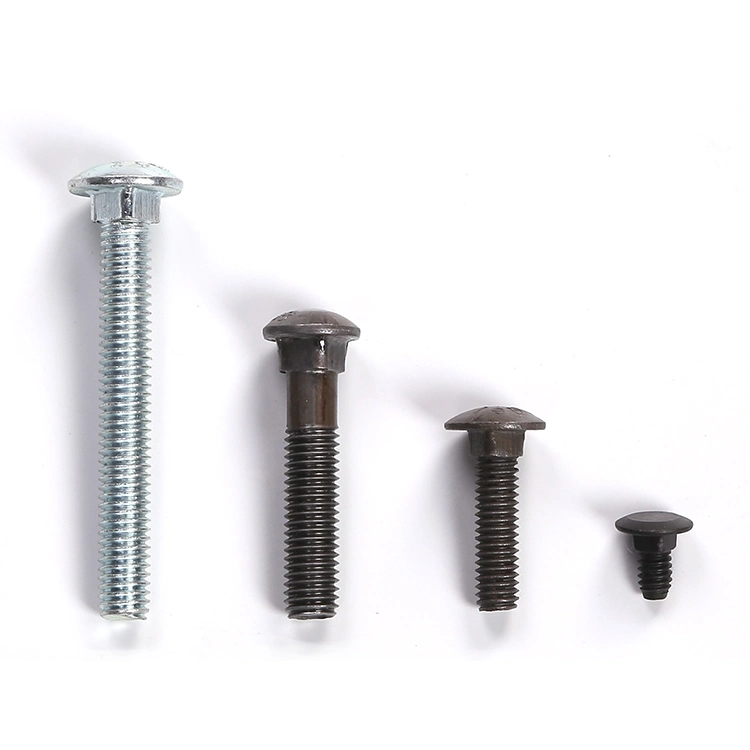 DIN603 Flat Head Metric HDG Hot Dipped Galvanized Carriage Bolt and Nut