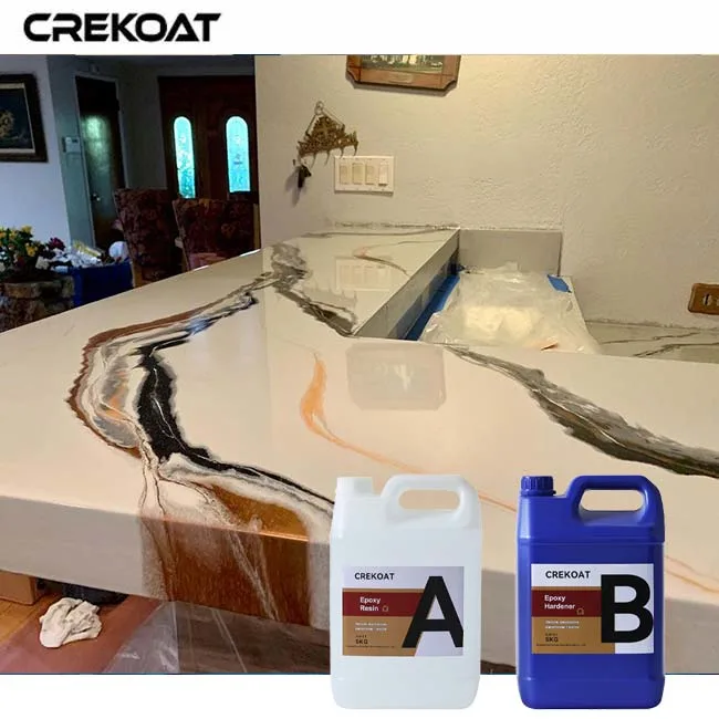 Highly Durable Wear Surface Copper Epoxy Flooring for Countertops