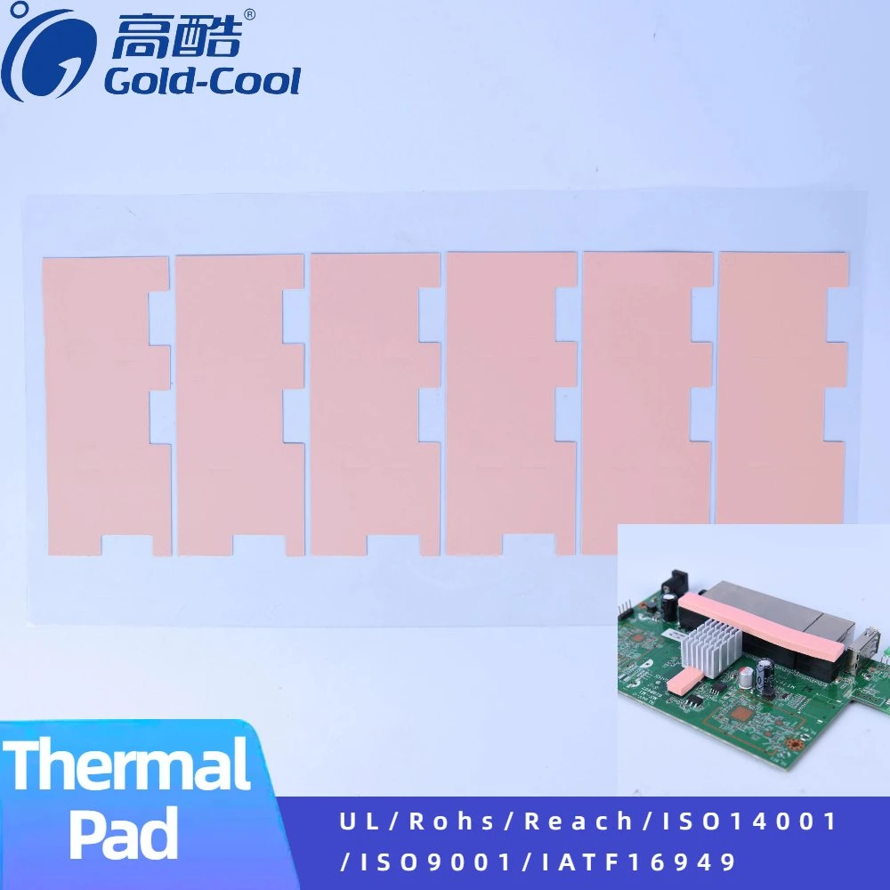 Customize Self-Adhesive Silicone Sheet CPU Cooling Chip IC Display Card Cooling Pad