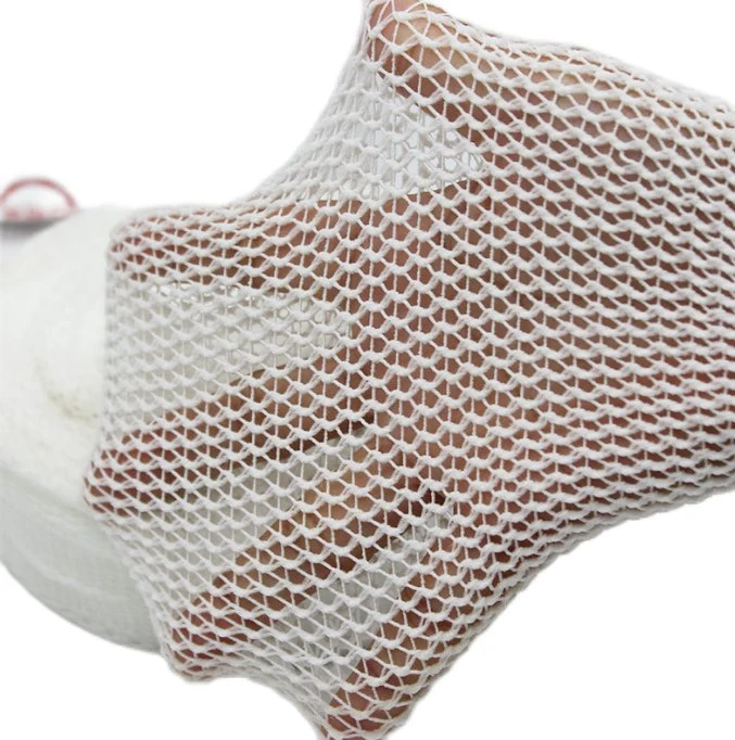 L'étirement médical en polyamide de haute qualité de la tête de bandages élastiques filet tubulaire