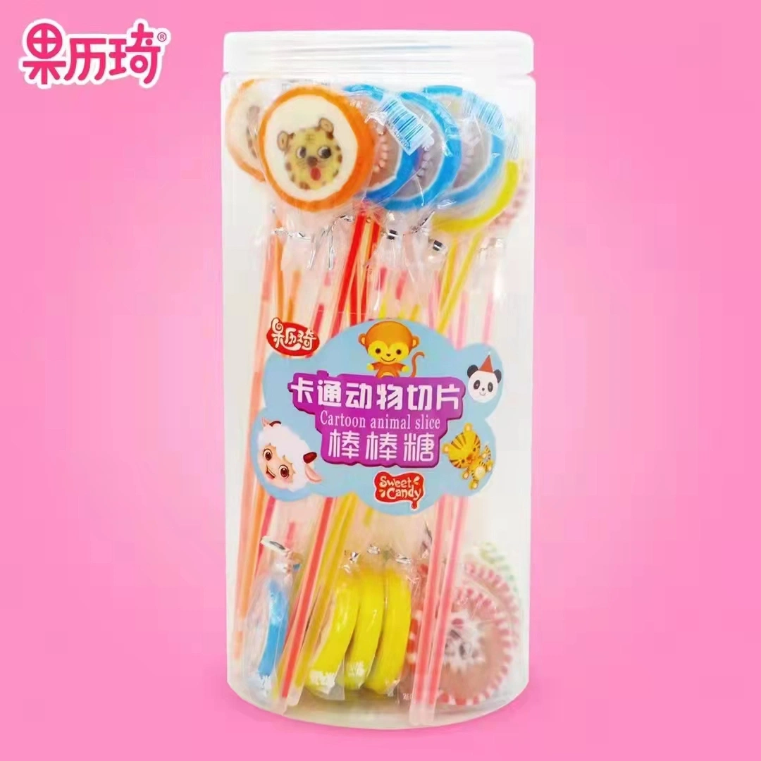 Hot Selling 20g Mixed Fruit Juice Candy Lollipop for Children