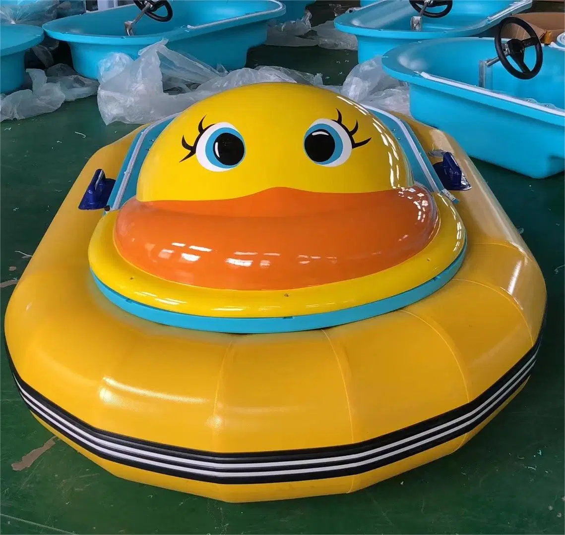 Professional Supplier Kids Fun Children Electric Duck Shape Inflatable Motor Bumper Boat