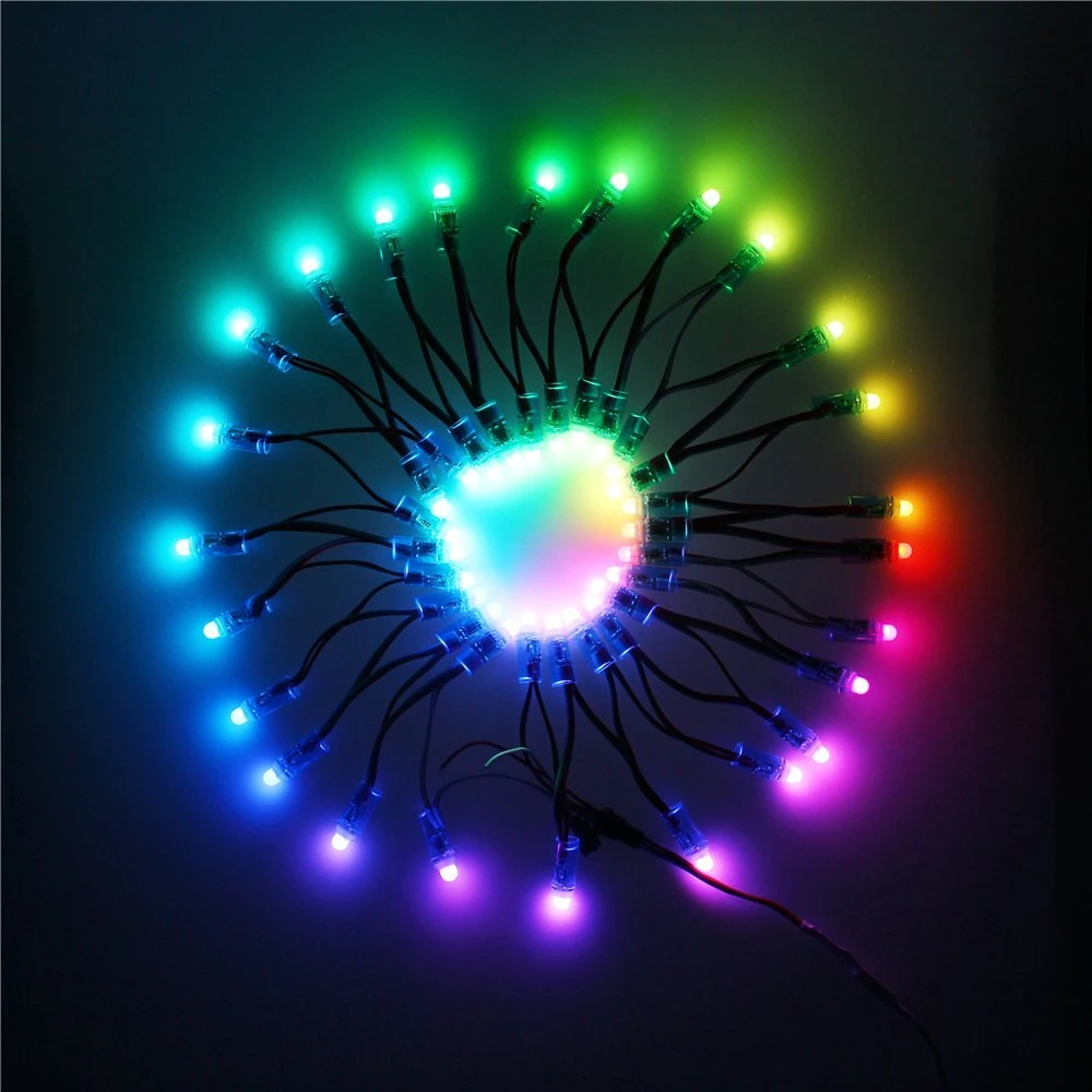 LED Bullet Pixel point String Ws2811 adresse extérieure étanche pour Décoration de Noël