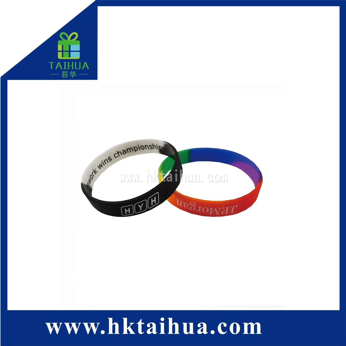 Wholesale/Supplier Cheap Colorful Logo Printed Silicone Bracelet/ Wristband