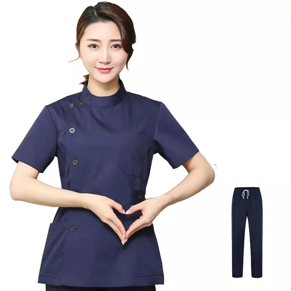 Hot Sale Doctor Uniforms Medical Nursing Scrubs Uniform Clinic Scrub Sets Short Sleeve Tops Pants