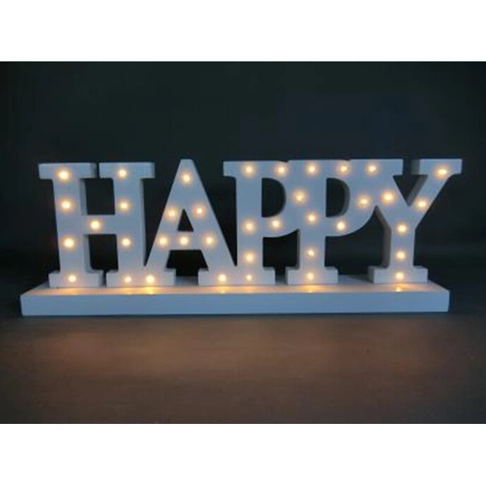 LED Christmas Decorative Lights Made of MDF