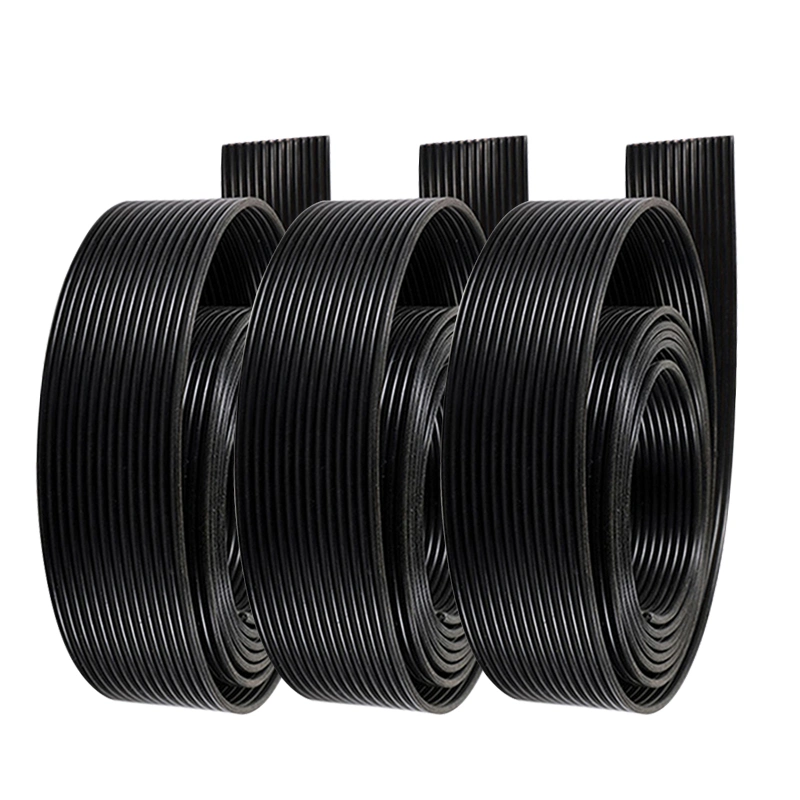 UL2468 PVC Insulated Black Flat Wire 16-30AWG Tinned Copper Flexible Flat Ribbon Wire