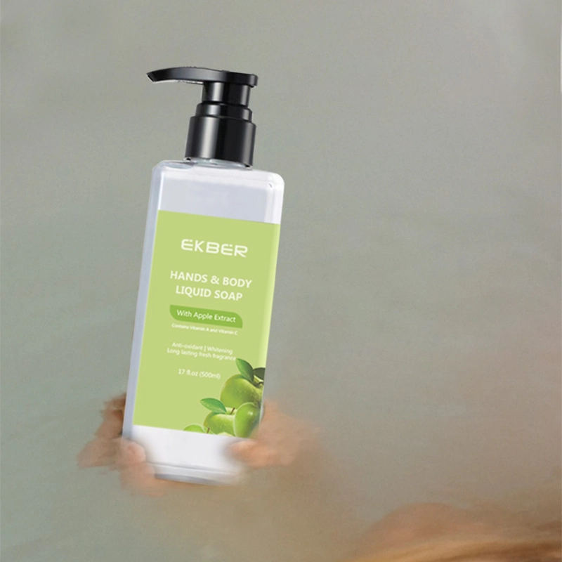 Organic Vegan Bathroom 500ml Wholesale/Supplier for Body and Hand Wash in Square Plastic Bottle Pure Castile Liquid Soap