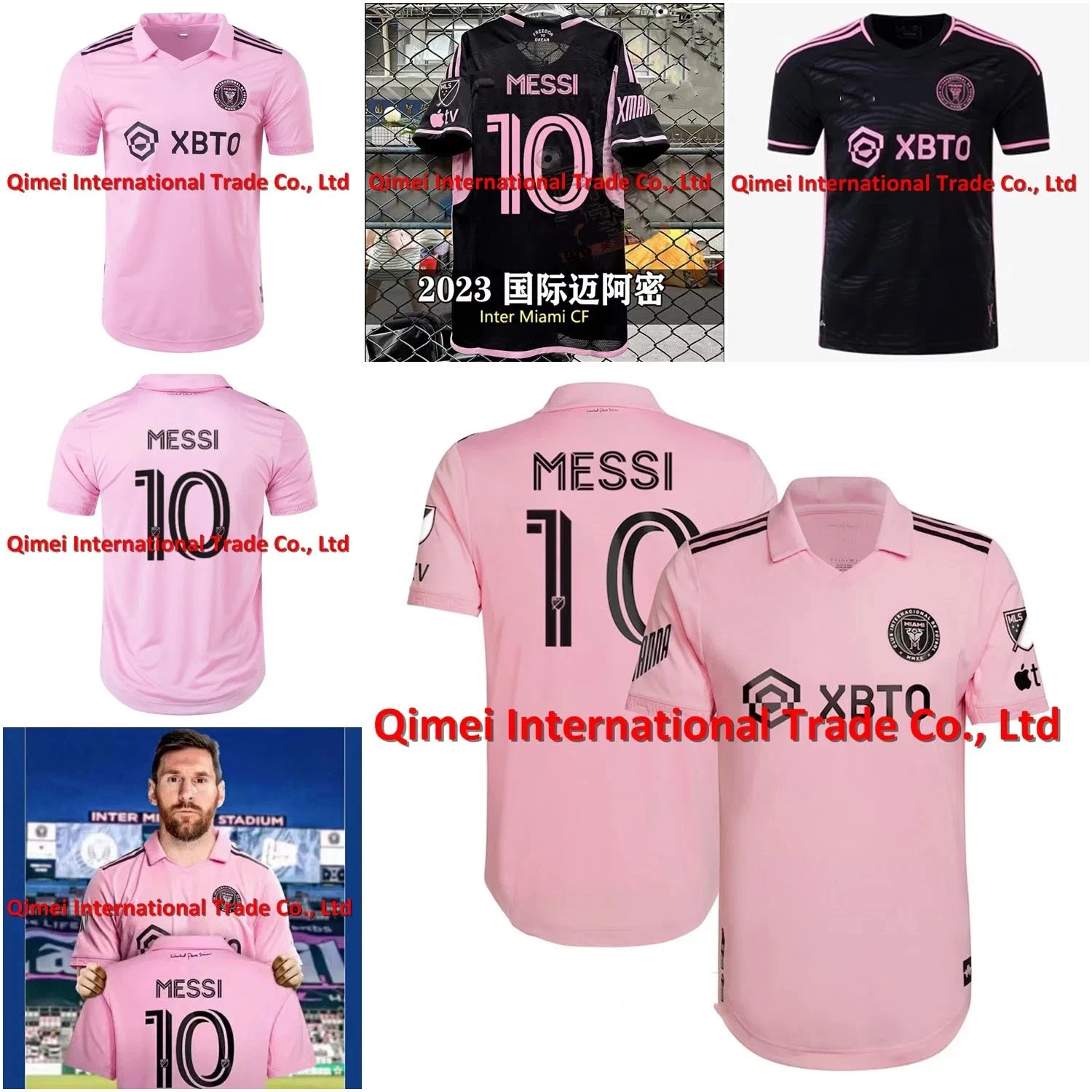 Cheap Wholesale Dropshipping 2023/24 Season 10 30 Lionel Messi Inter Miami CF Home Away Fan Player Soccer Club Football Clothing T-Shirts Jerseys