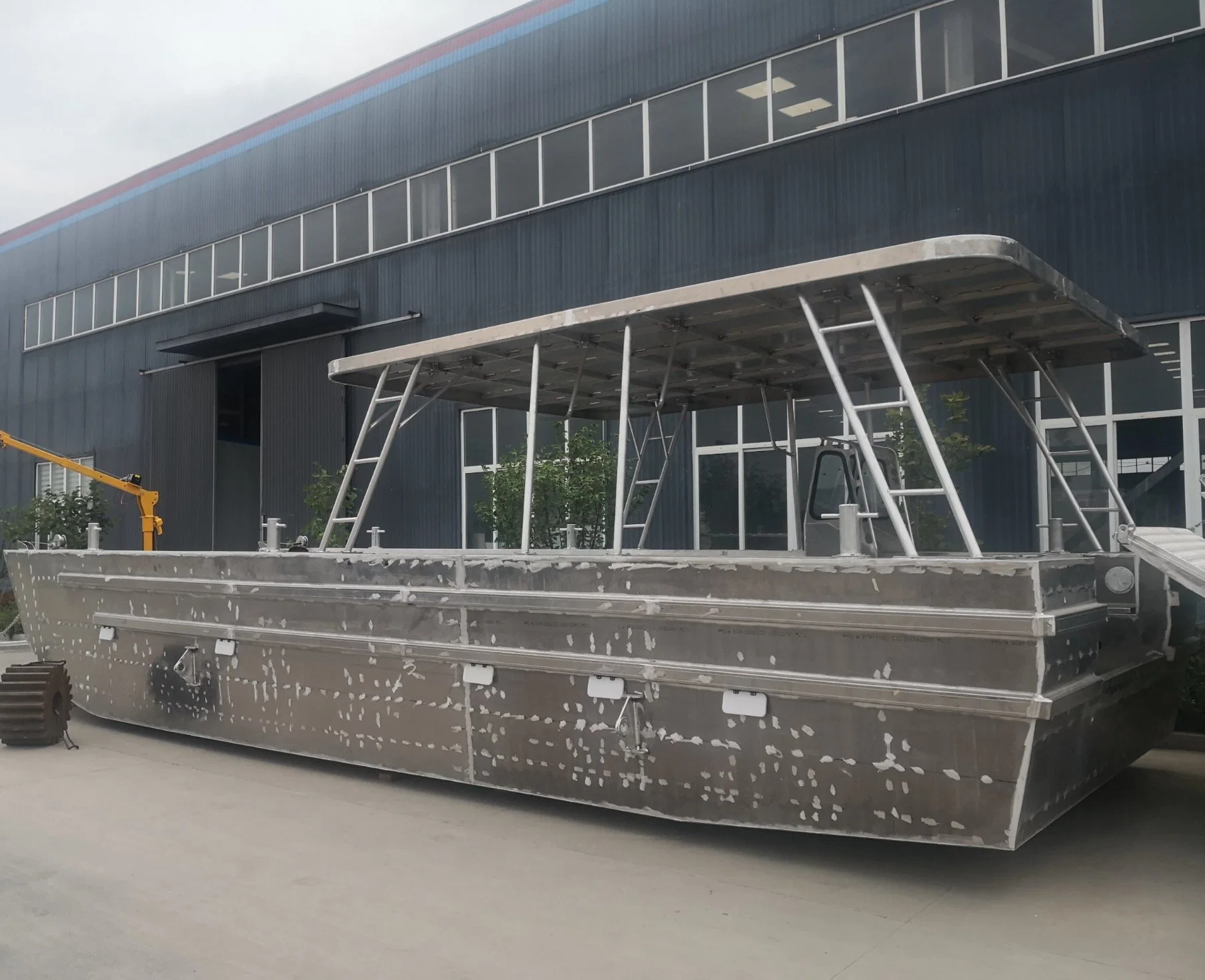 Gospel Aluminum Boat -CE CCS Certified 11m X 4m Landing Craft Work Boat Barge for Offshore Car Building Material Transfer