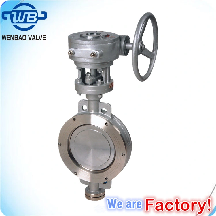 Gear Operated Double Flanged Offset Eccentric Butterfly Valve DN350