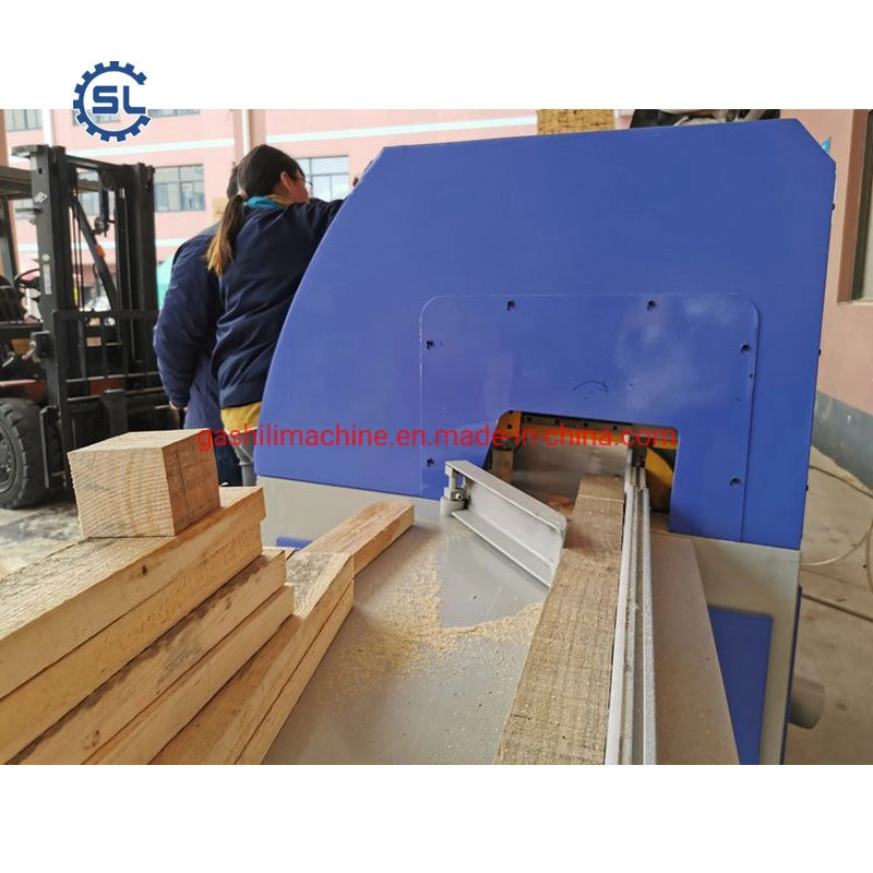 Woodworking CNC Automatic Cross Cutting Wood Blocks Lumber Saw Machine