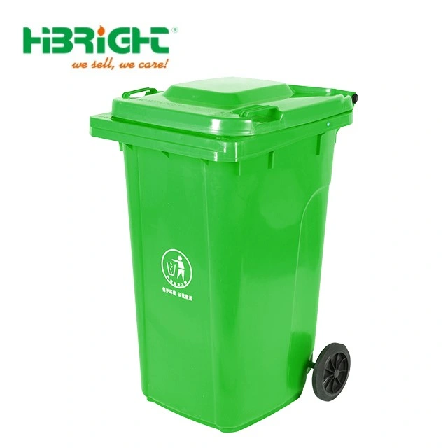 Colourful Big Capacity Supermarket Using Wheeled Refuse Basket Container