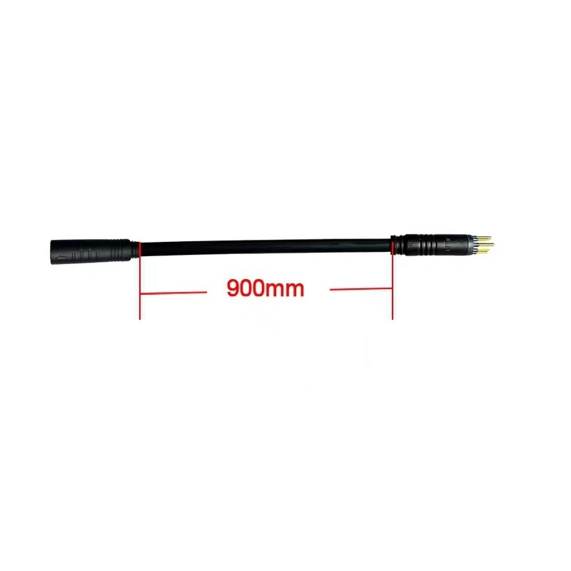 Waterproof Motor Extension Cable 9pin Electric Bike Conversion Parts 90cm Male Connector to Female Connector Hub Motor Wire