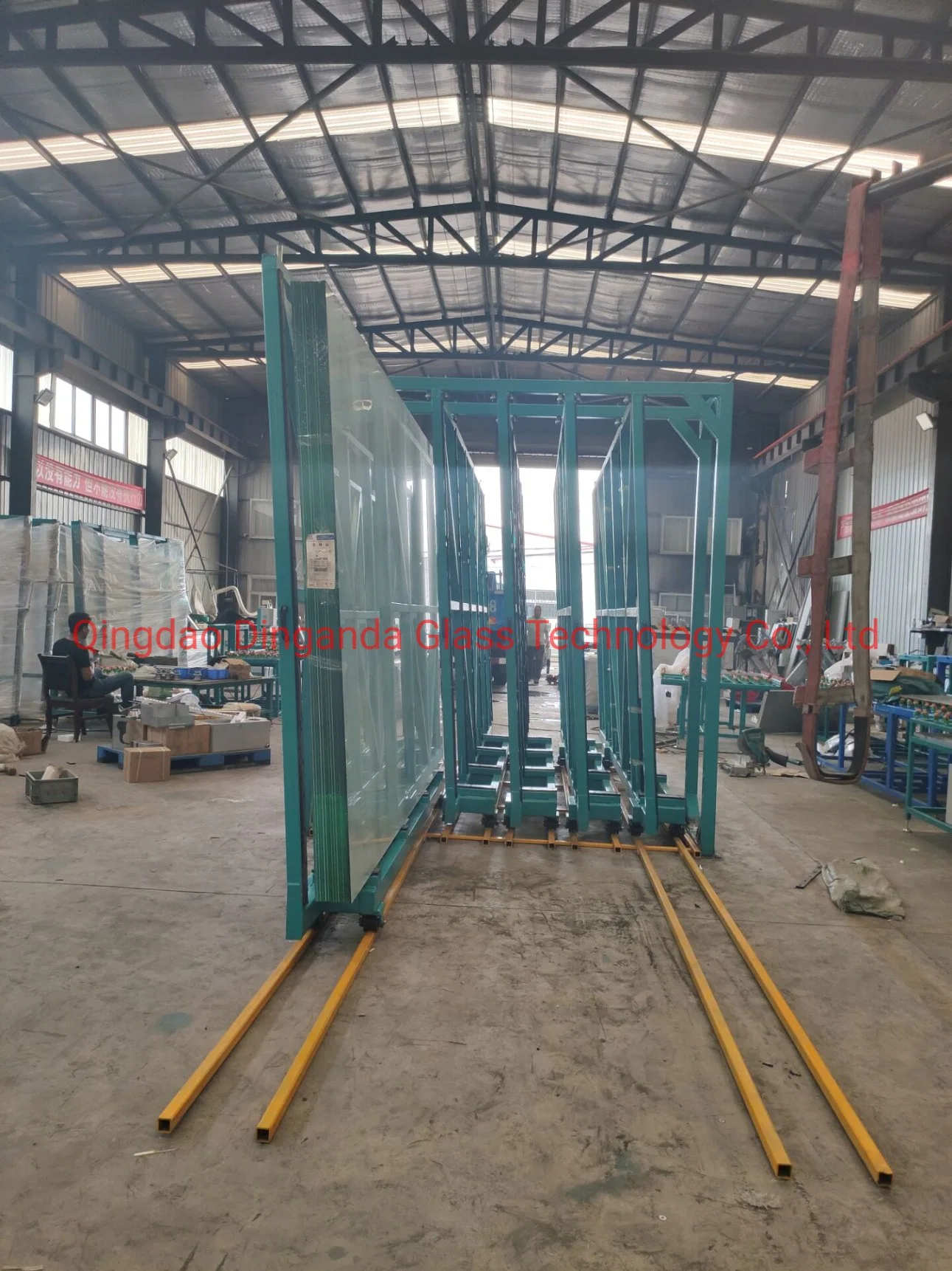 Heavy Duty Electrical Glass Transport Rack Transport Glass Shelf for Flagstone and Steel Plate for Warehouse