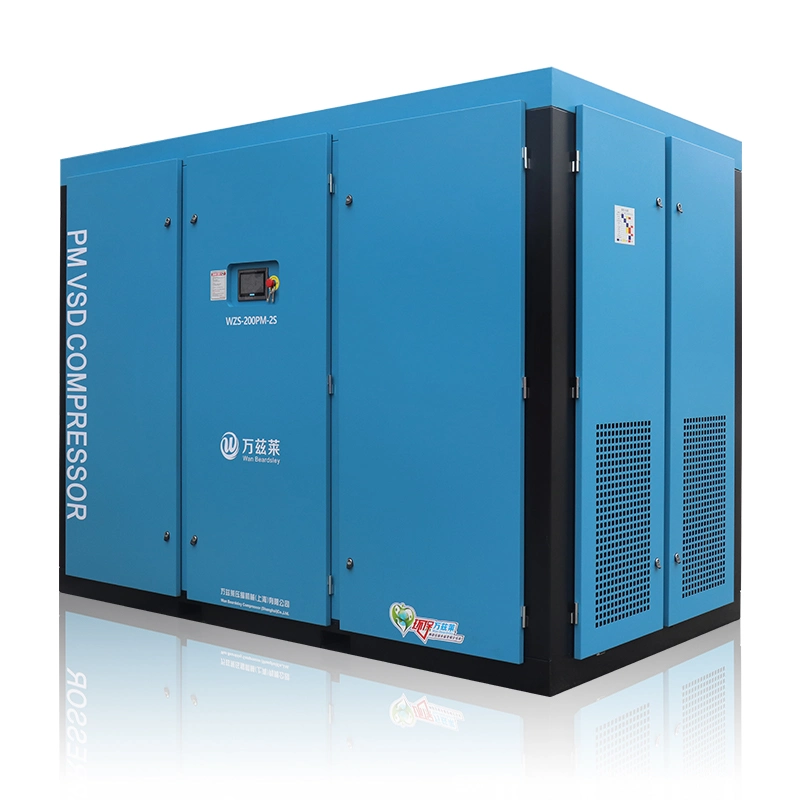 2021 New Design Energy Save AC Power Oil Injected 200kw 0.7MPa Screw Air Compressor for Painting