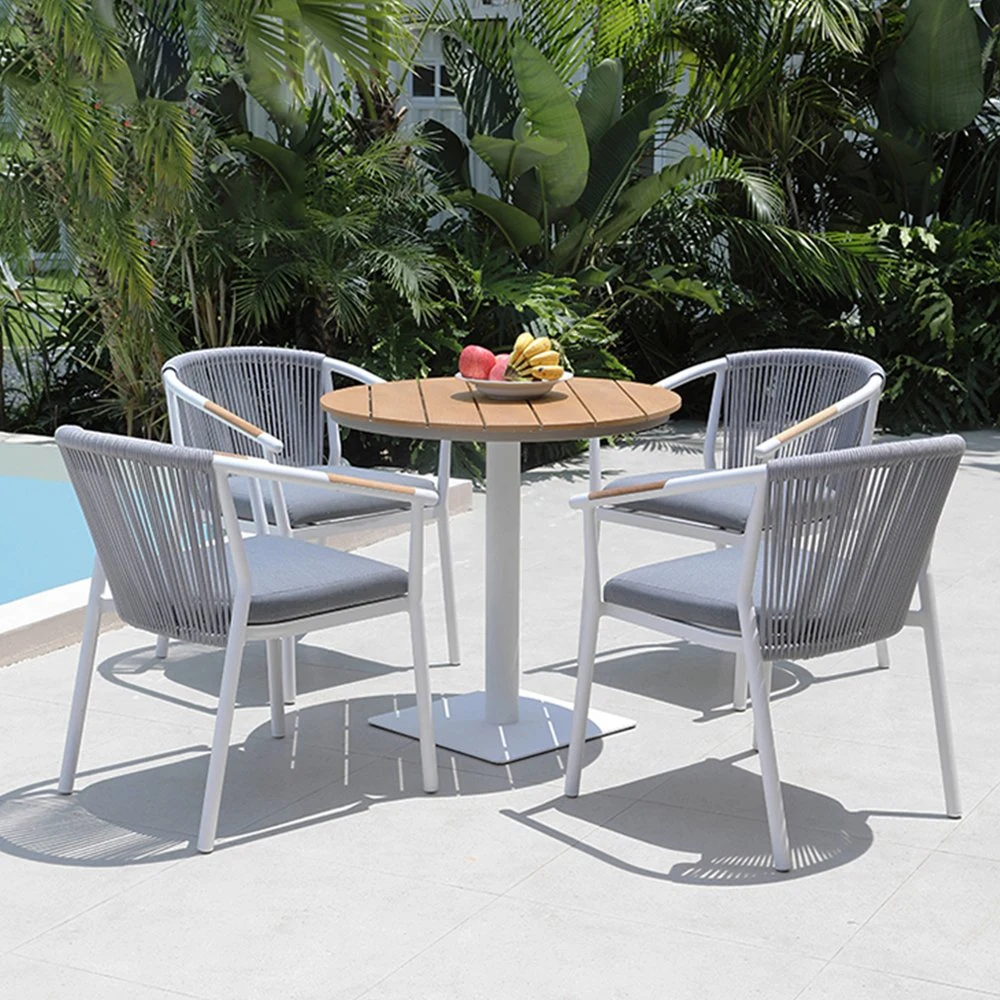 Garden Bistro 4 Seaters Thick Cushions Outdoor Rattan Chair Table Bar Set Furniture