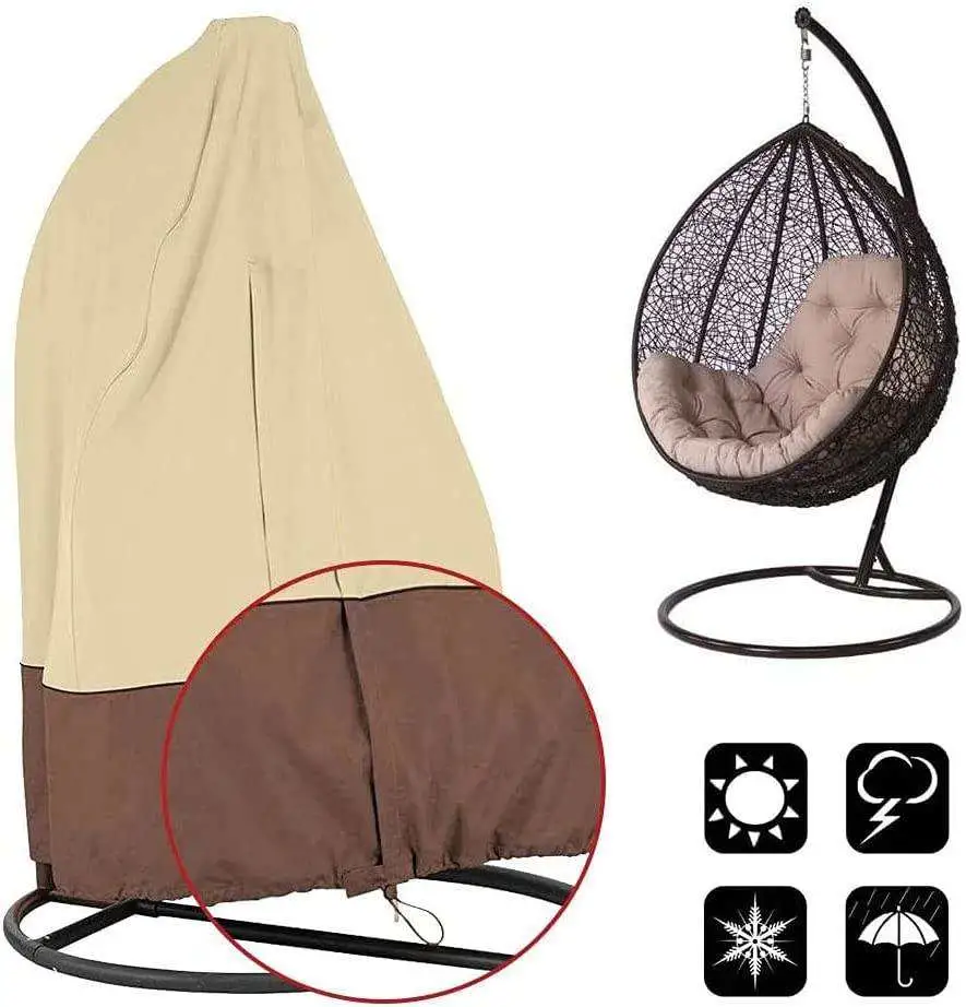 Heavy Duty Waterproof Dustproof UV Resistant Garden Patio Furniture Protection Outdoor Swing Chair Cover