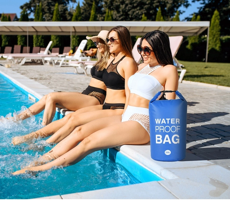 500D PVC-Tarpaulin Outdoor IPX6 Wasserdichte Dry Bag 2-30L Schulter Aufbewahrungstasche Mit Riemen
