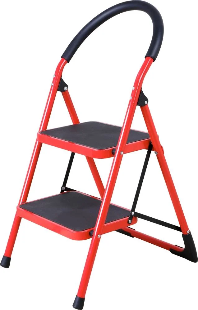 Deliladder 3 Step Folding Portable Steel Ladder for Home