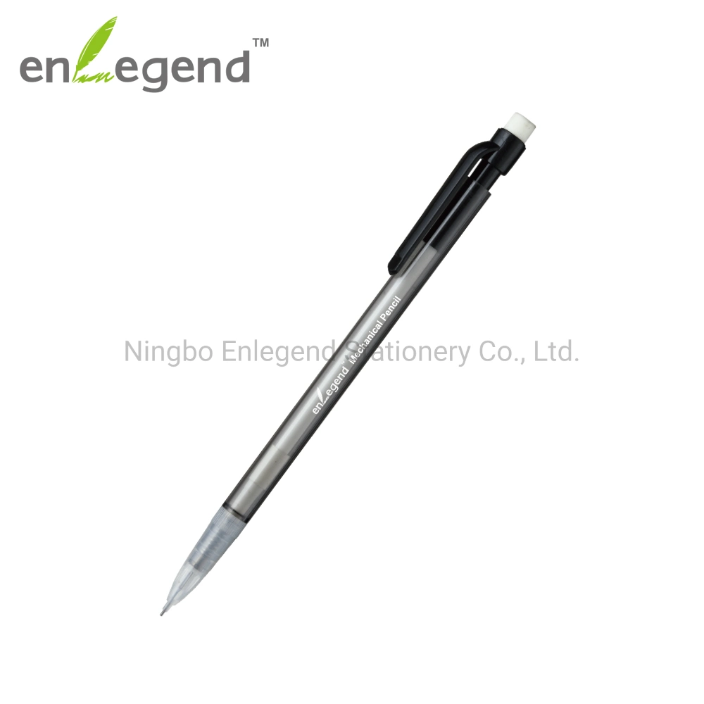 MP9302 Transparent PP Body Stationery Mechanical Pencil with Clip