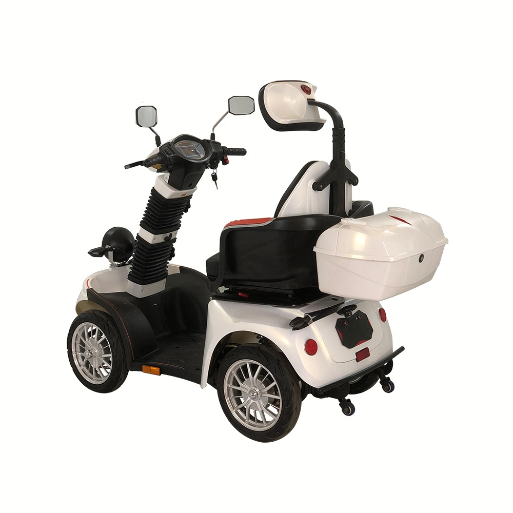 Adult Handicapped 4 Wheels Power Mobility Electric Scooter with Headrest