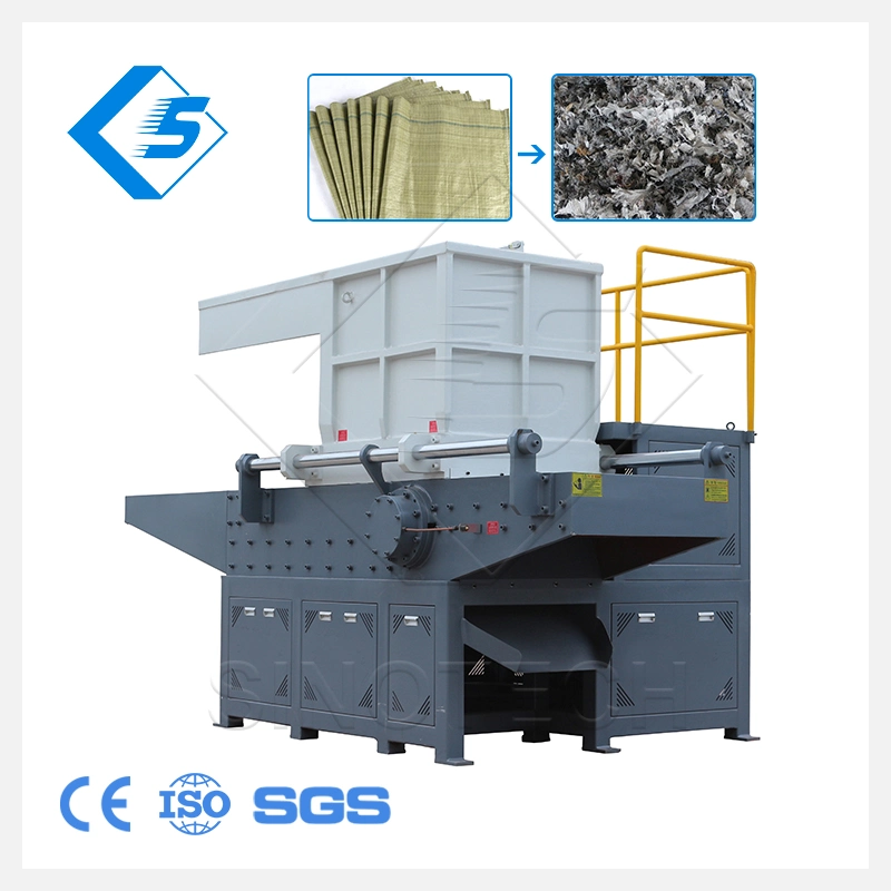 Sinotech High-Efficiency Shredding PP PE Jumbo Bags PP PE Film Soft Plastic Double Single Shaft Shredder Machines for Sale