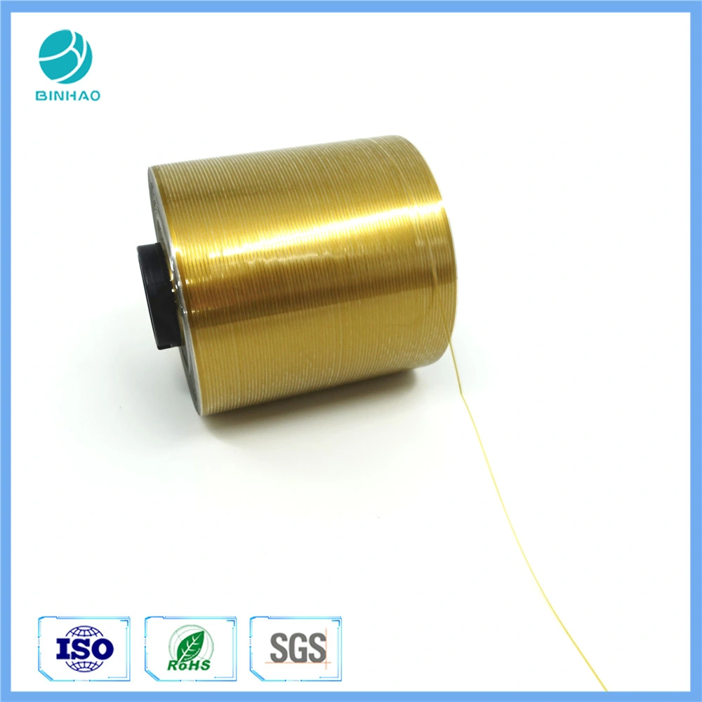 Hair Gold Line Tear Tape for vape Package 1.6mm Width Specification