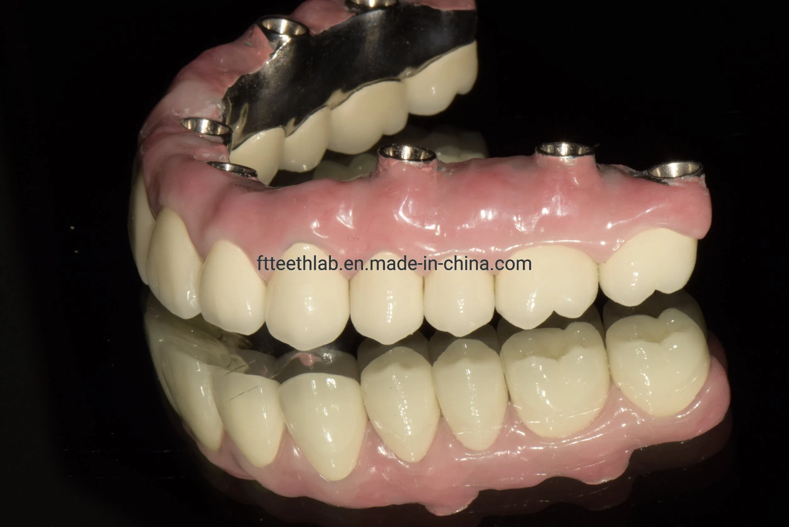 High Aesthetic Full Contour Zirconia Implant Bridge Dental Implant