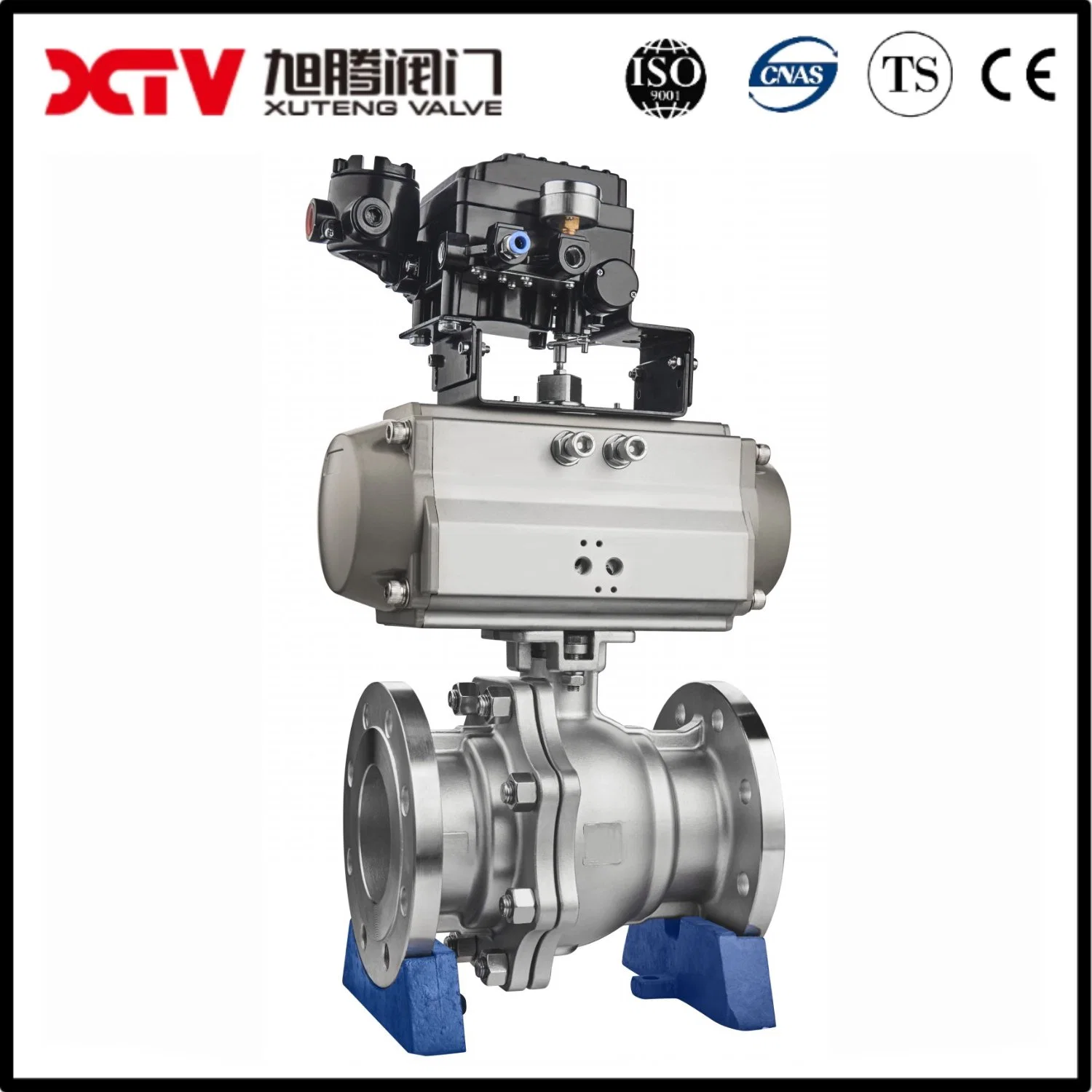 Xtv Casting Control Valve Flange Ball Valve with Mounted Pad