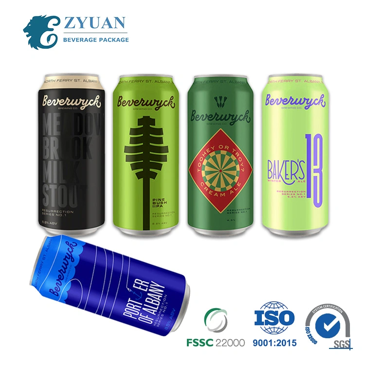 473ml Standard Low Minimum Order Quantity Custom Printed Blank Aluminum Beverage Beer Juice Drink Can